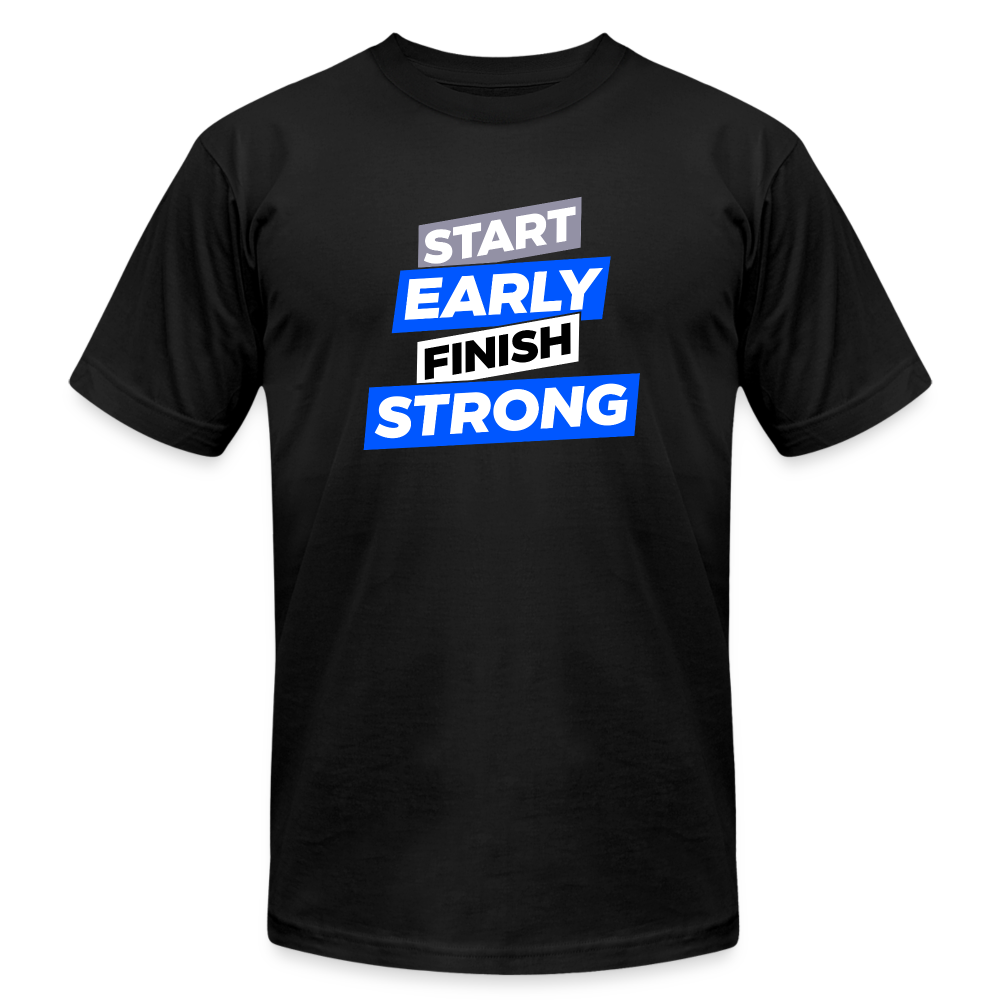 START EARLY, T-SHIRT - black