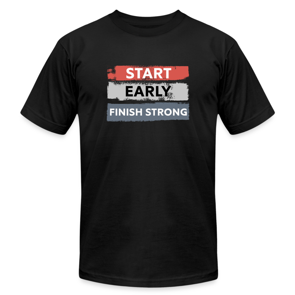 START EARLY, T-SHIRT - black