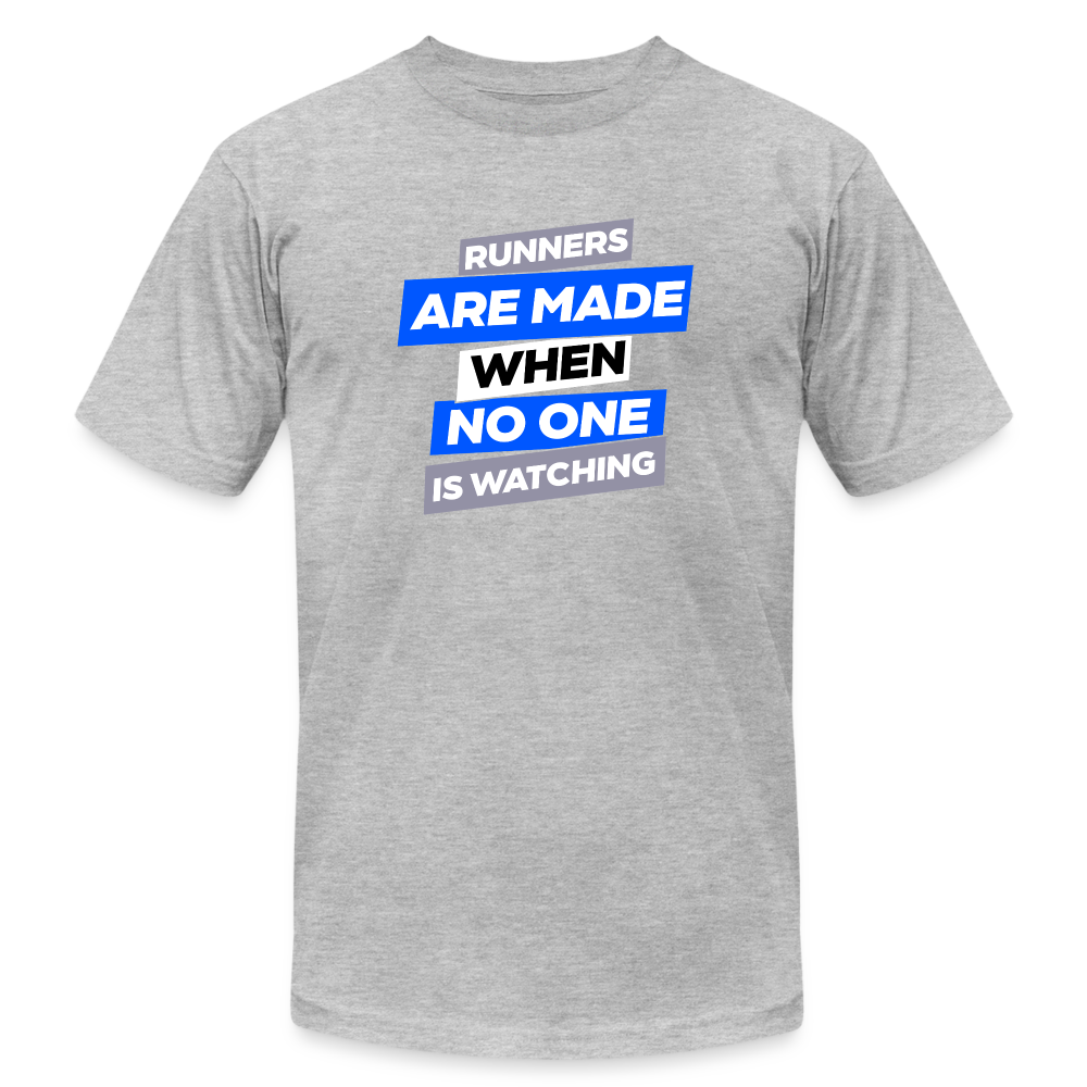RUNNERS ARE MADE, T-SHIRT - heather gray