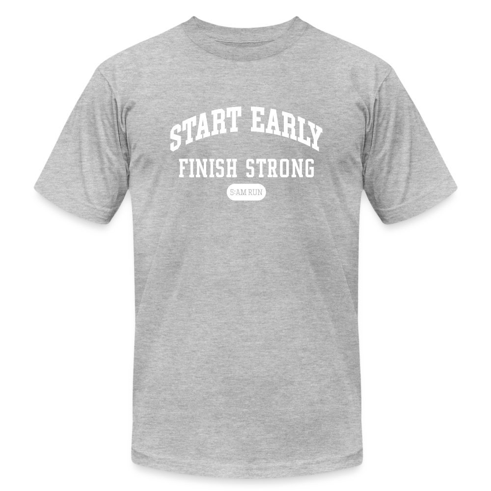 START EARLY, T--SHIRT - heather gray