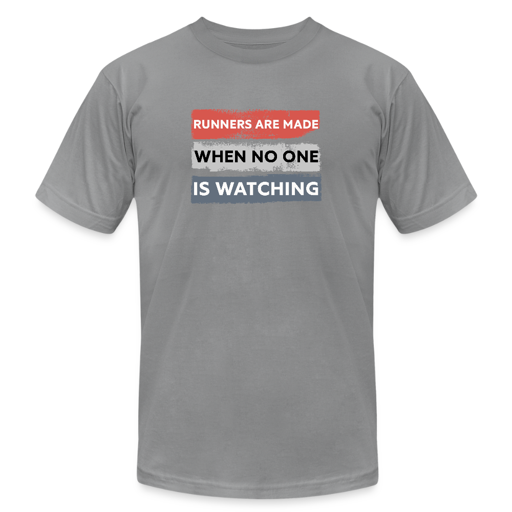RUNNERS ARE MADE, T-SHIRT - slate