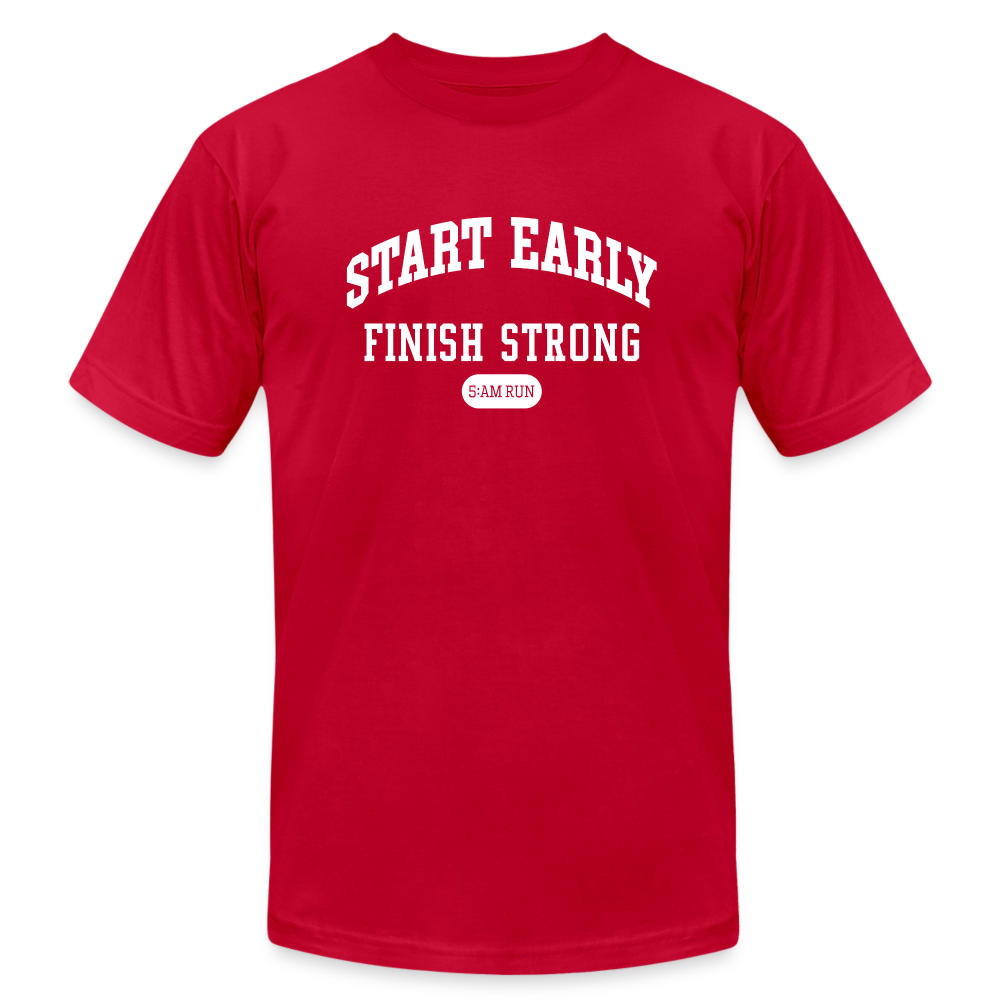 START EARLY, T--SHIRT - red