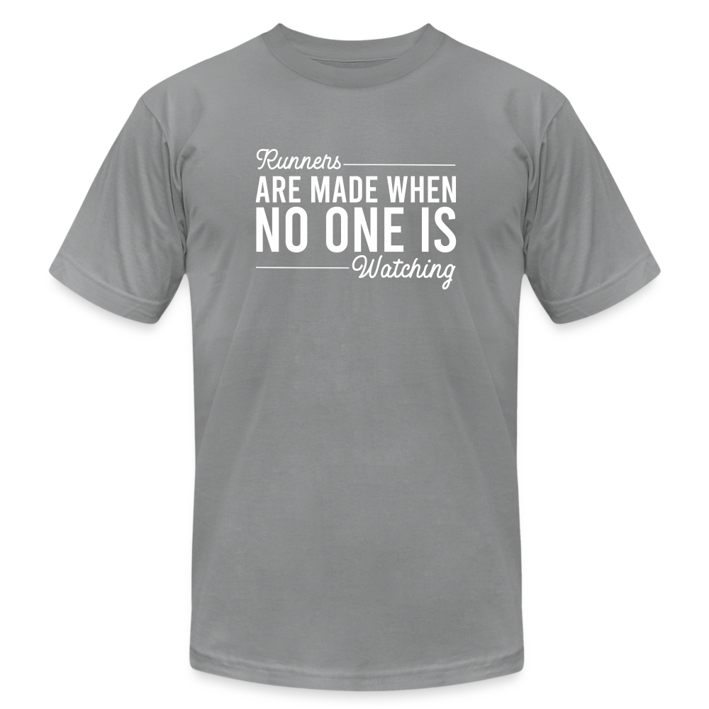 RUNNERS ARE MADE -T-SHIRT - slate