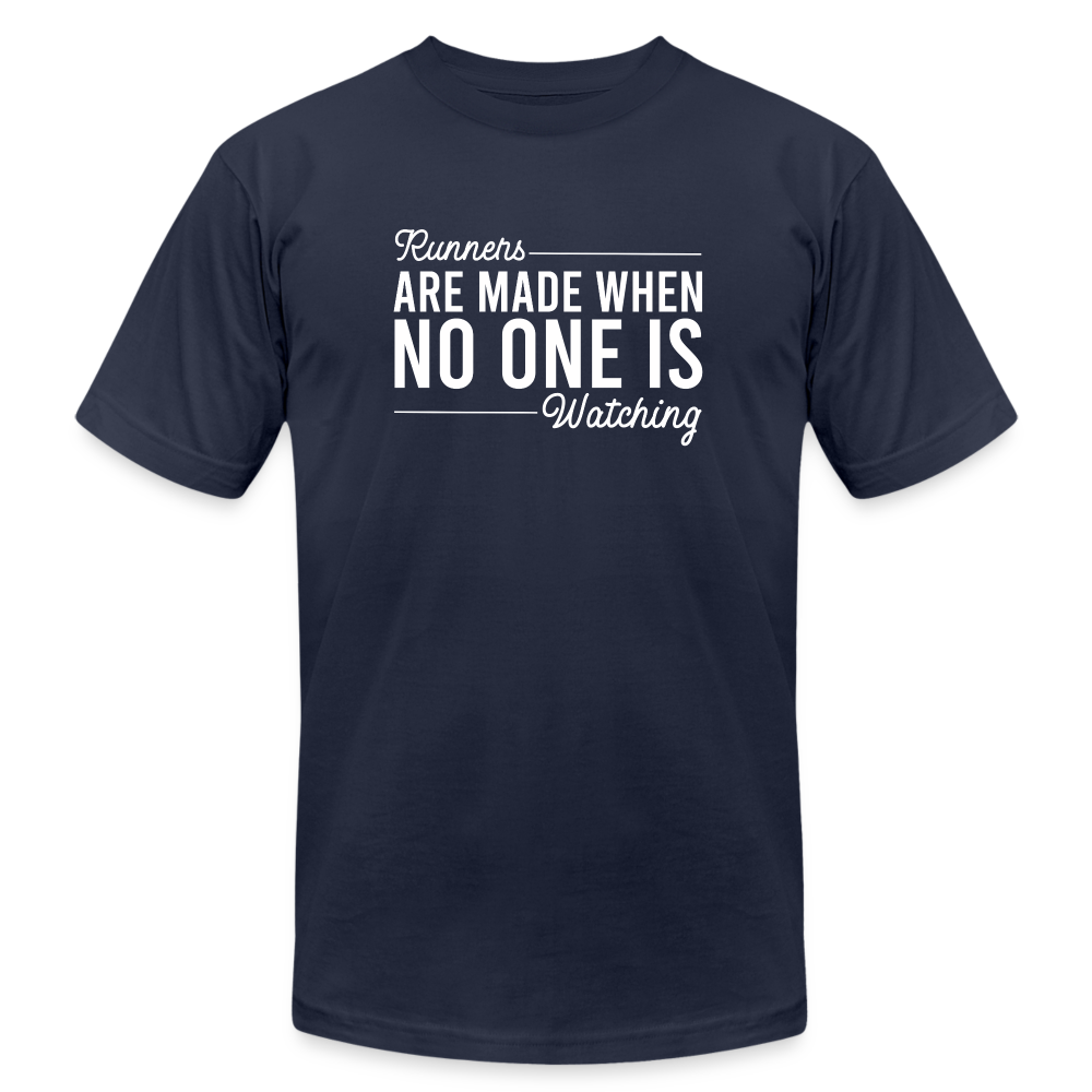RUNNERS ARE MADE -T-SHIRT - navy