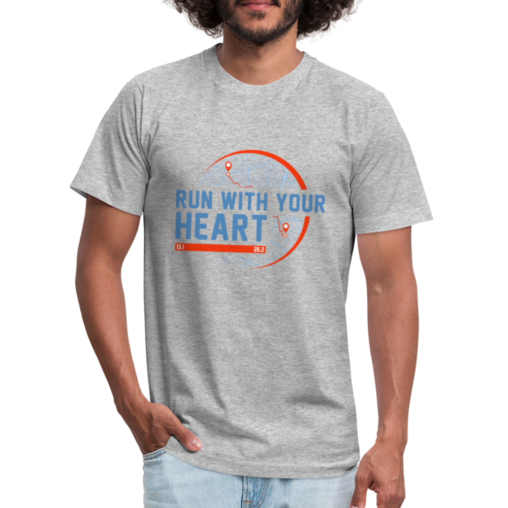 Run With Your Heart, T-SHIRT - heather gray