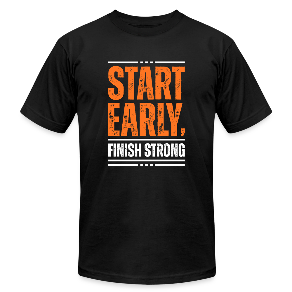 START EARLY, T-SHIRT - black