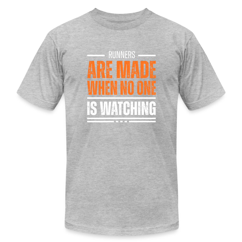 RUNNERS ARE MADE, -T-SHIRT - heather gray