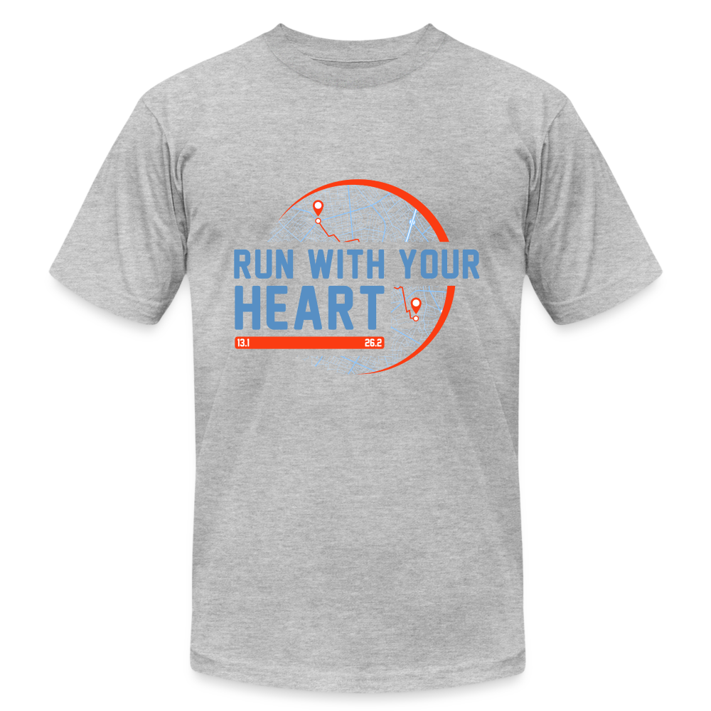 Run With Your Heart, T-SHIRT - heather gray