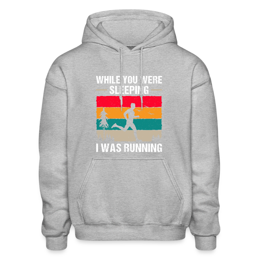 While You Were Sleeping Hoodie - heather gray
