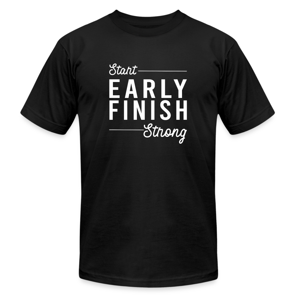 START EARLY, T-SHIRT - black