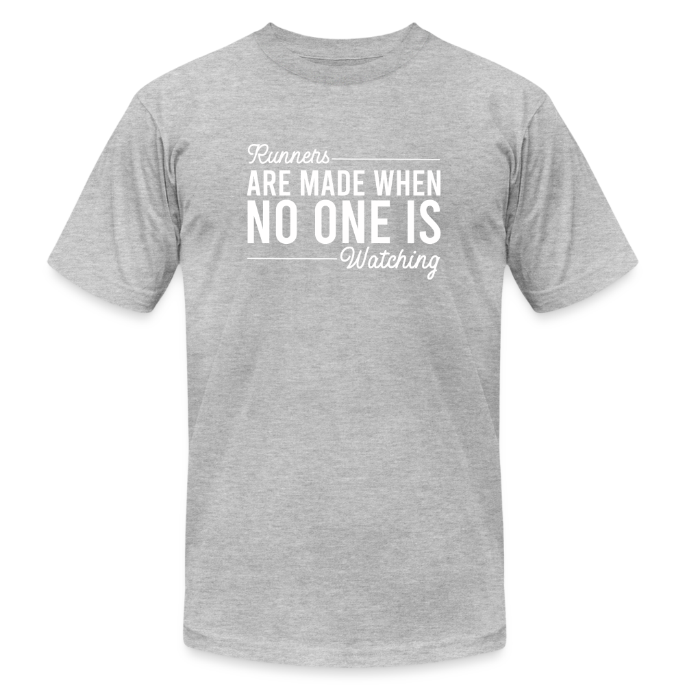 RUNNERS ARE MADE -T-SHIRT - heather gray