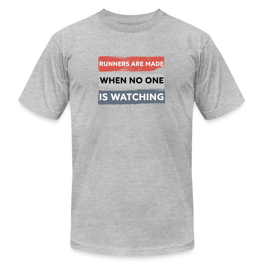 RUNNERS ARE MADE, T-SHIRT - heather gray