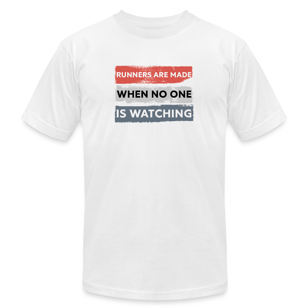 RUNNERS ARE MADE, T-SHIRT - white