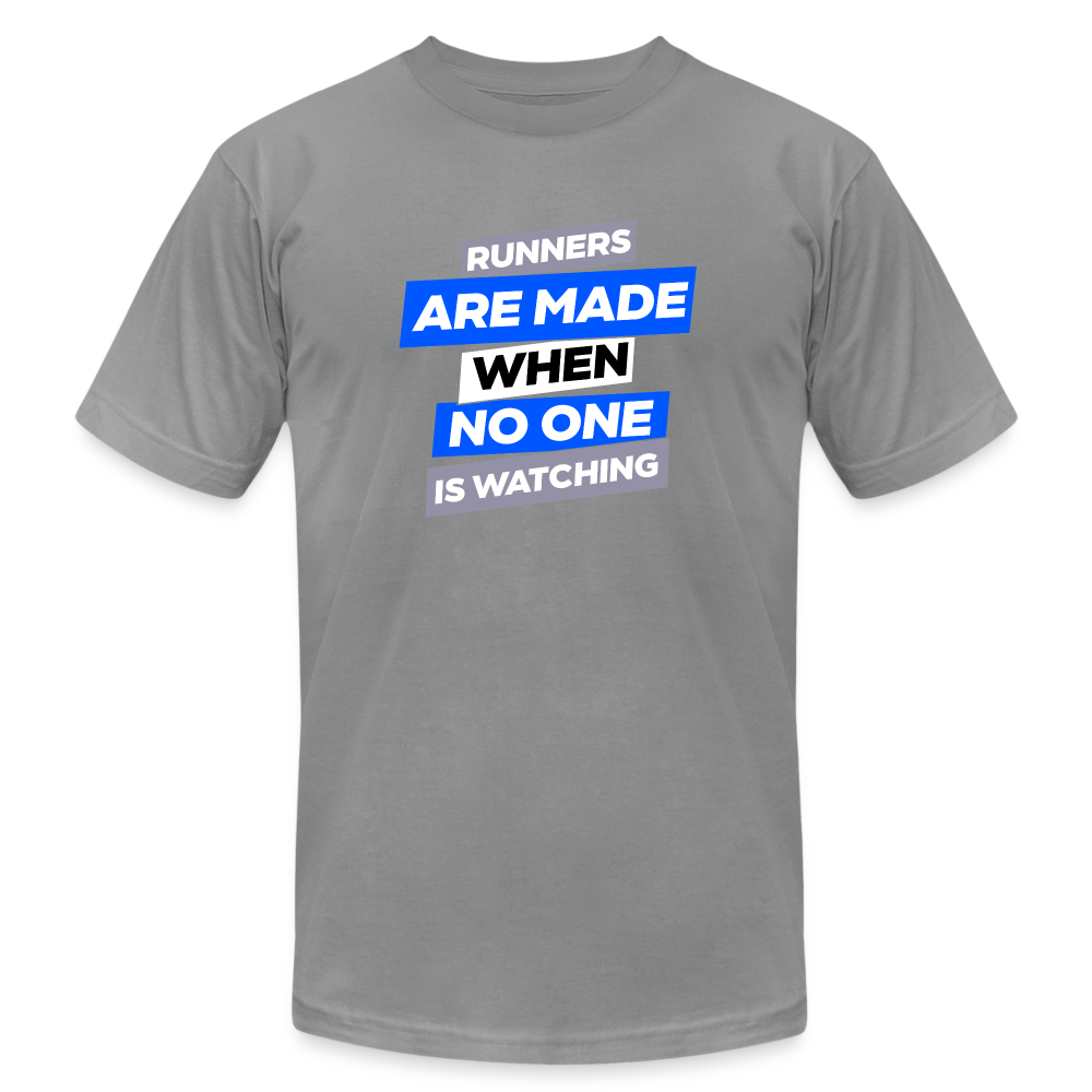 RUNNERS ARE MADE, T-SHIRT - slate