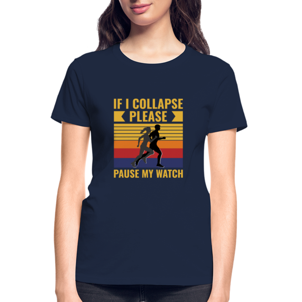 IF I COLLAPSE PLEASE PAUSE MY WATCH - navy