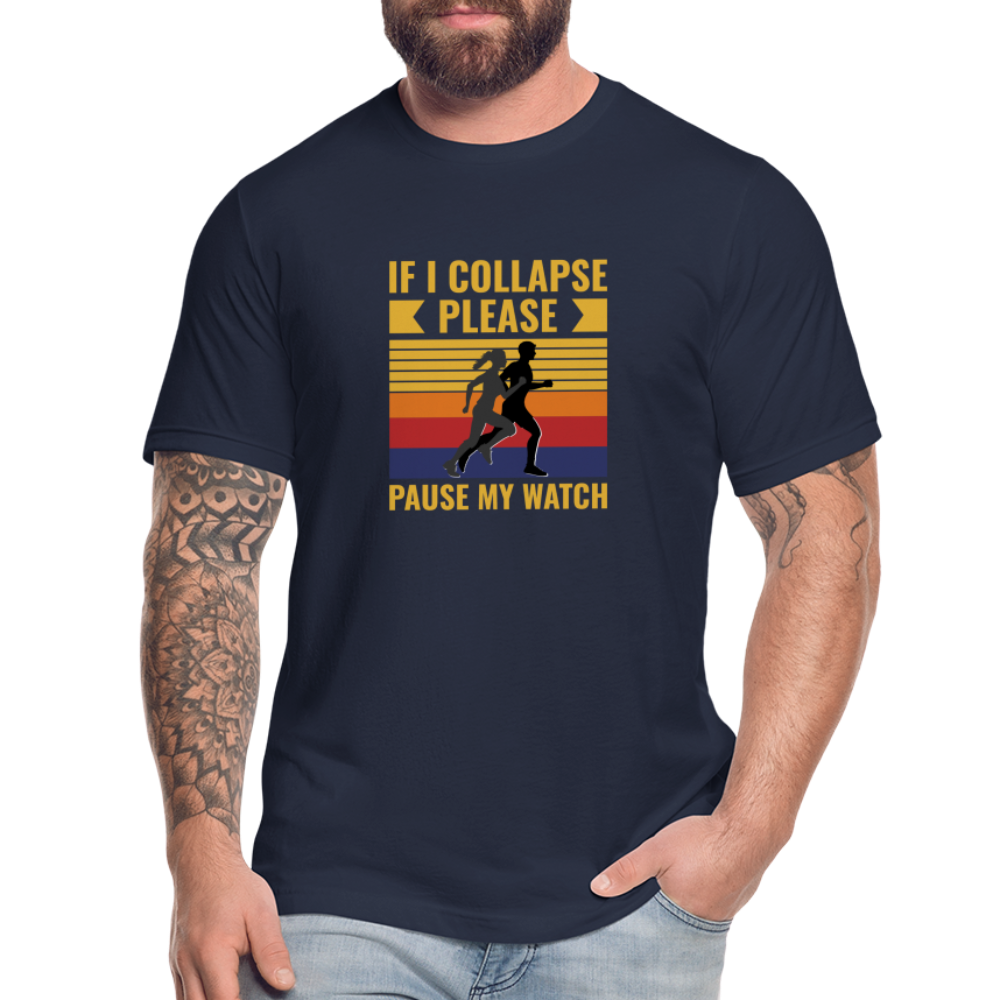 WHEN I COLLAPSE PLEASE PAUSE MY WATCH - navy