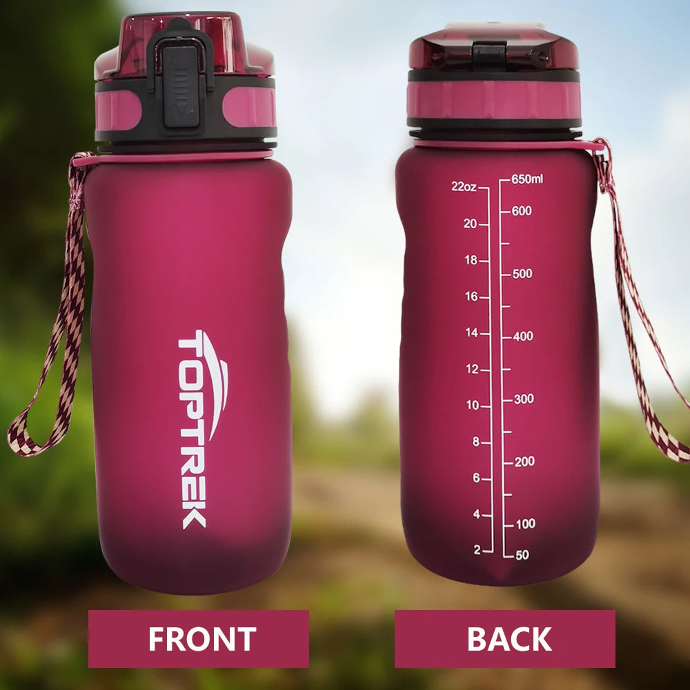 Toptrek Sports Leakproof Water Bottle 650ML/1000ML