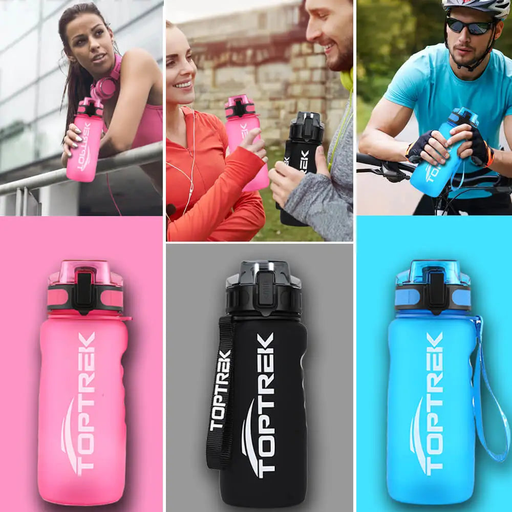 Toptrek Sports Leakproof Water Bottle 650ML/1000ML