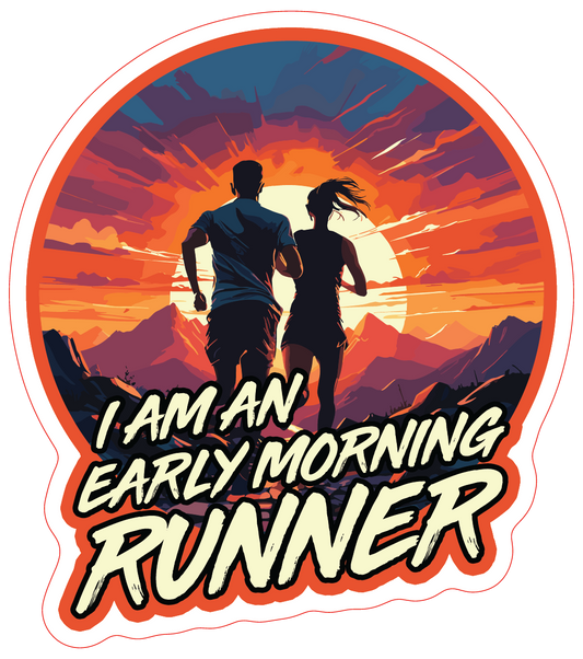 I Am an Early Morning Runners Sticker