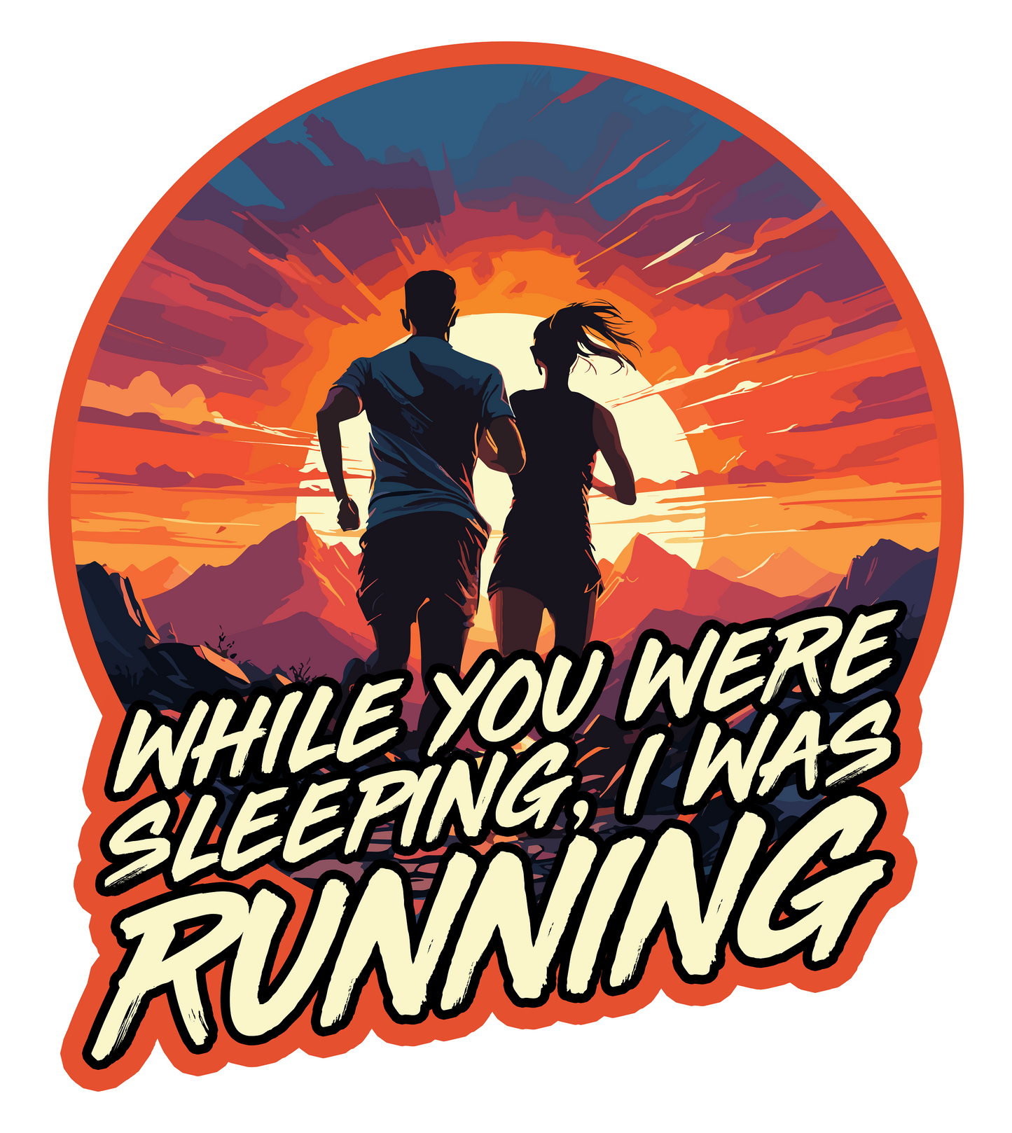 I Am an Early Morning Runners Sticker