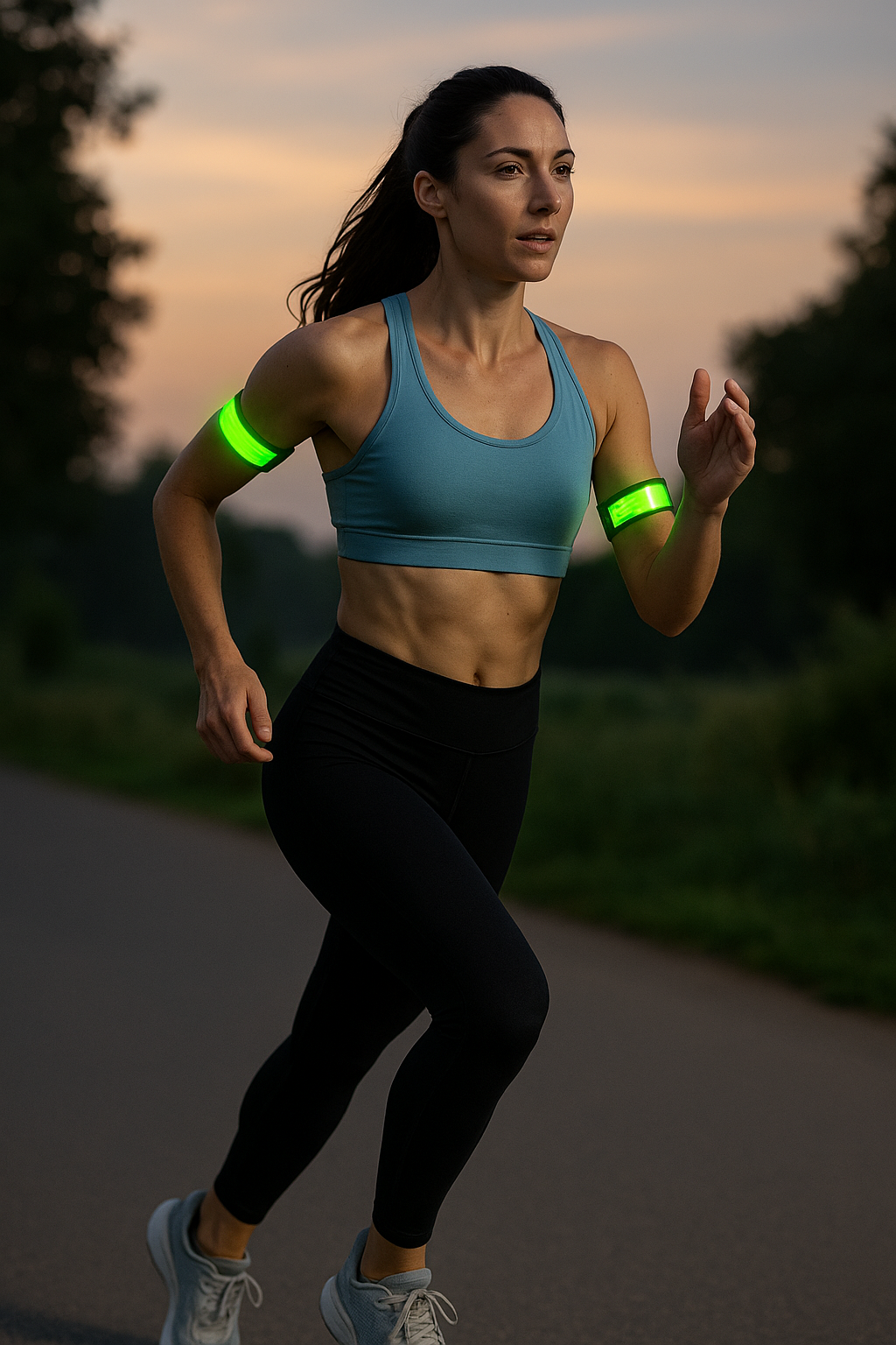 2-Pack Reflective Rechargeable Running Armbands