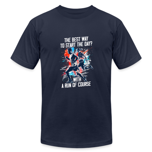 The Best Way To Start The Day T-Shirt - navy