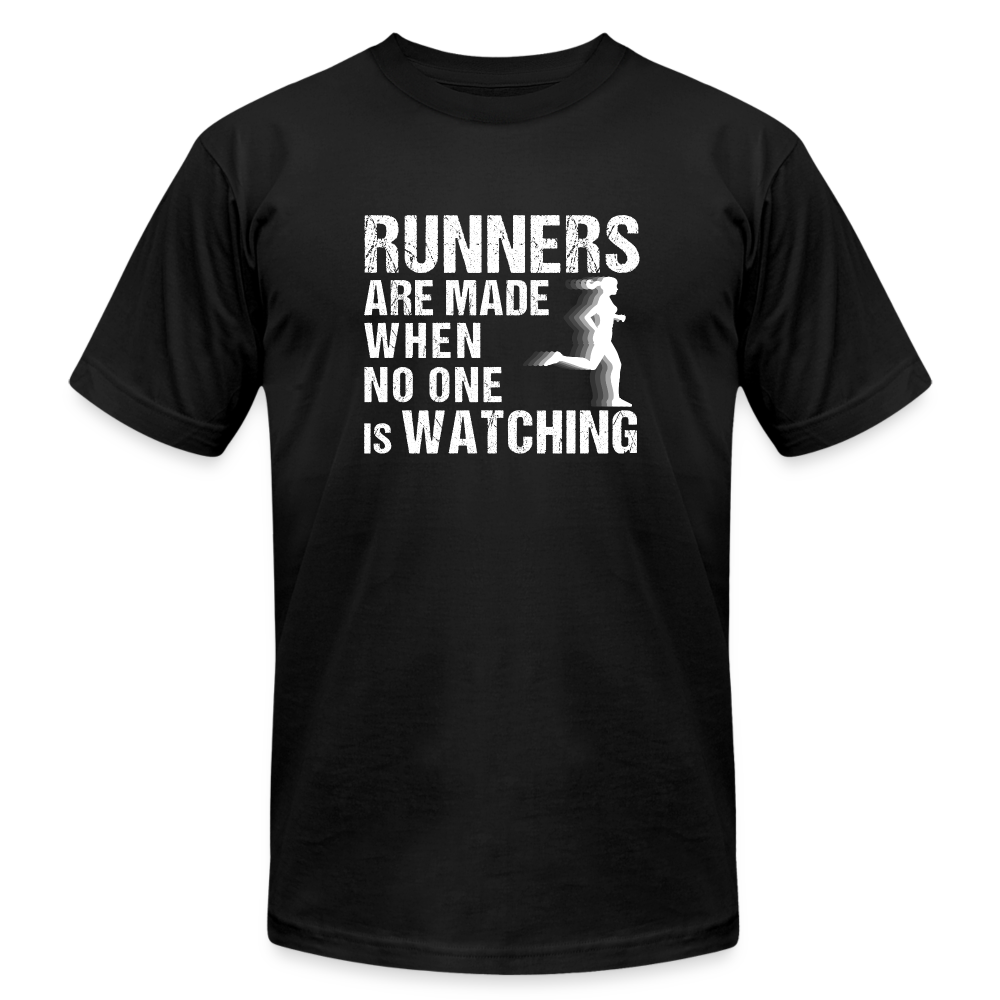 Runners Are Made When No One Is Watching T-Shirt, Women - black