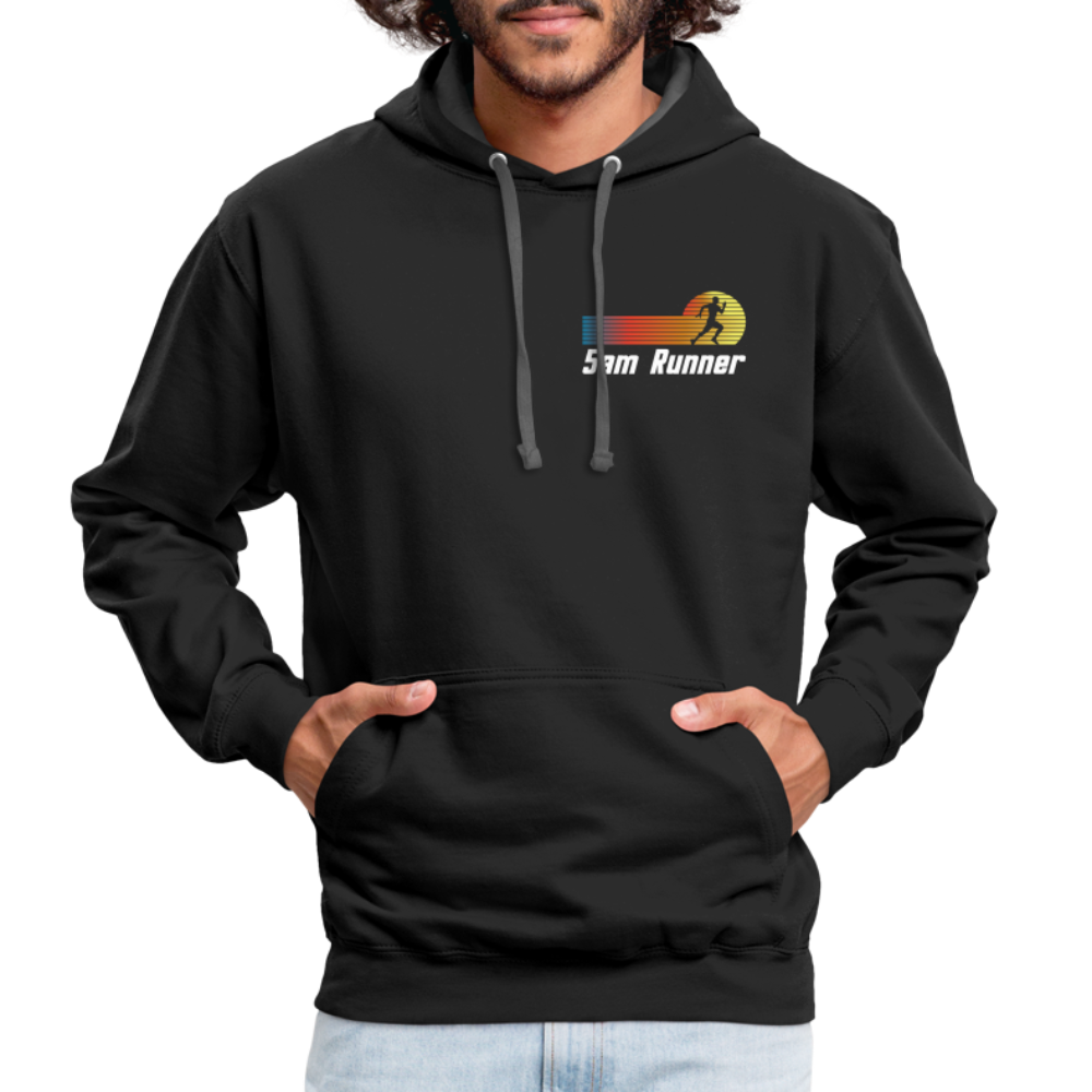 Early Morning Runners Hoodie - black/asphalt