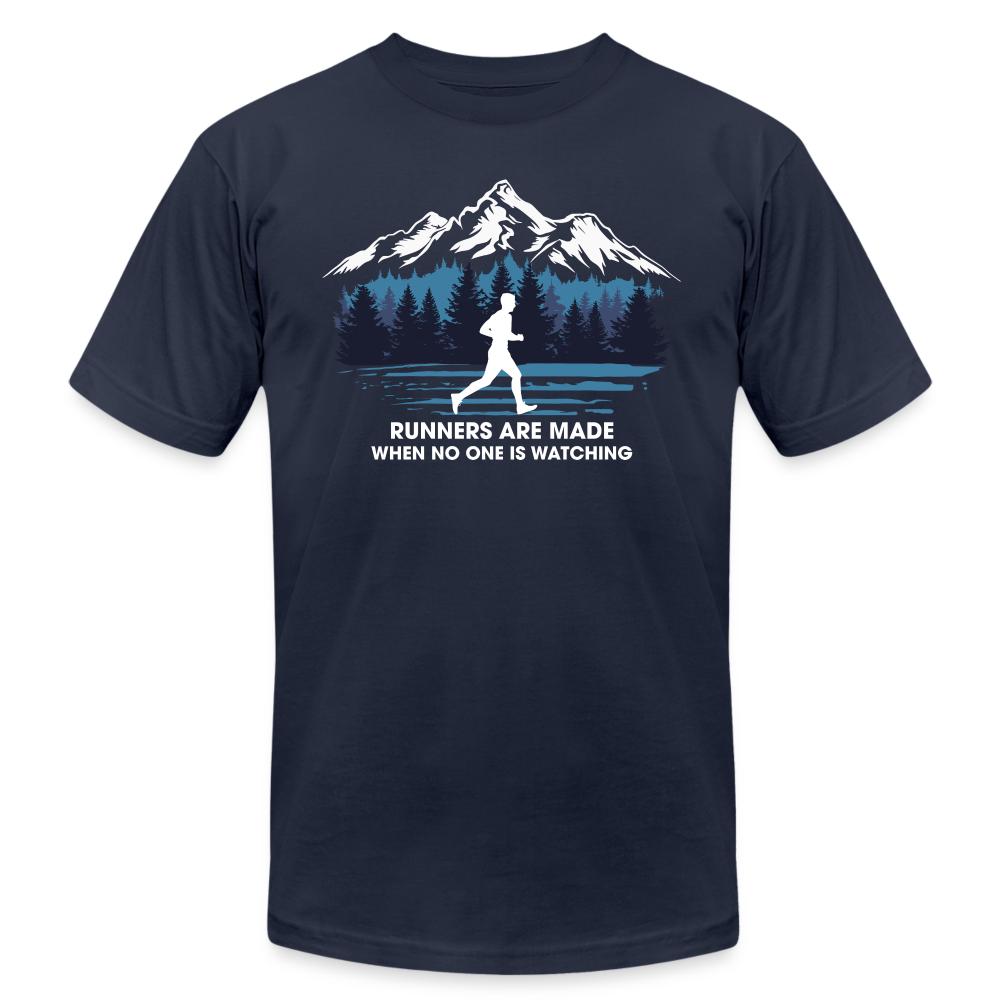 Runners Are Made When No One Is Watching - navy