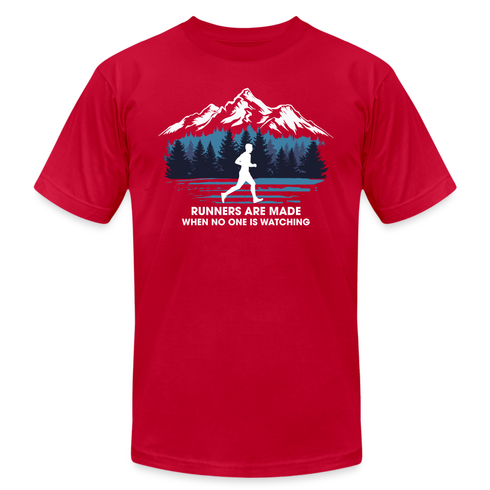 Runners Are Made When No One Is Watching - red